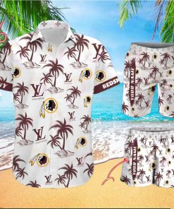 NFL Washington Redskins Louis Vuitton Logo Pattern Hawaiian Shirt & Shorts