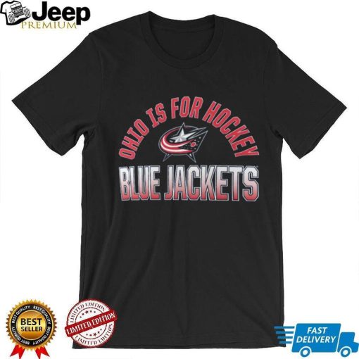 NHL Adult Columbus Blue Jackets Wordmark T Shirts