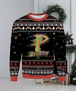 NHL Anaheim Ducks Funny Grinch Ugly Christmas Sweater