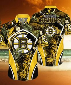 NHL Boston Bruins Hawaiian Shirt Palm Leaves Pattern Best Beach Gift