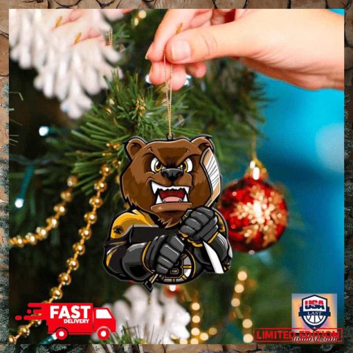 NHL Boston Bruins Mascot Christmas Tree Decorations 2023 Holiday Ornament