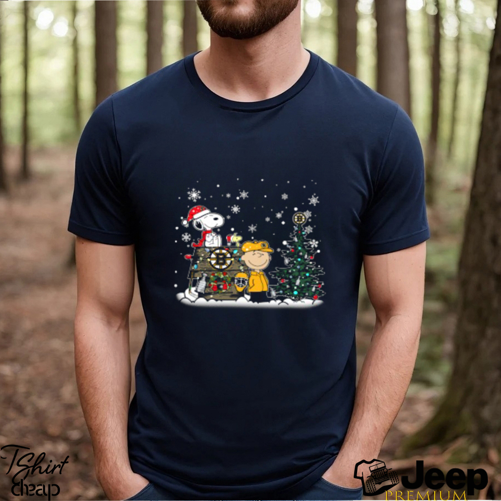 NHL Boston Bruins Snoopy Charlie Brown Woodstock Christmas Stanley