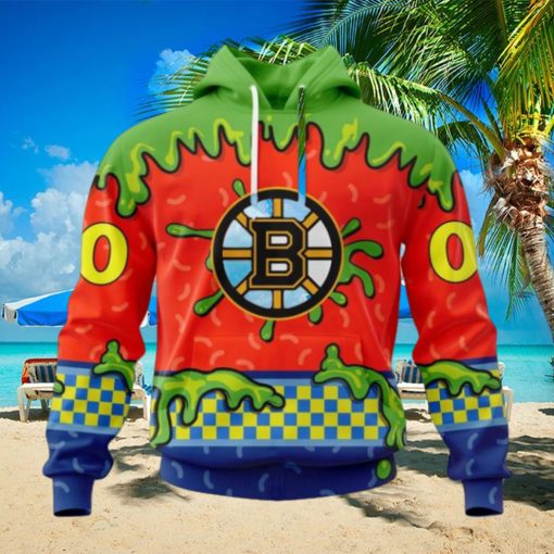 NHL Boston Bruins Special Nickelodeon Design Hoodie