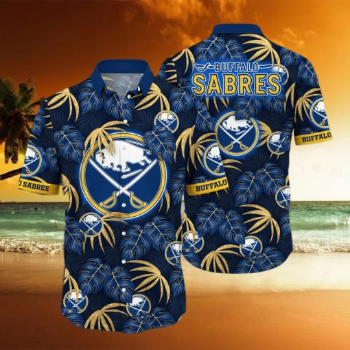 NHL Buffalo Sabres Hawaiian Shirt Palm Leaves Pattern Trendy Summer Gift