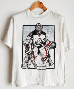 NHL Buffalo Sabres ice hockey Ryan Miller cartoon in white shirt