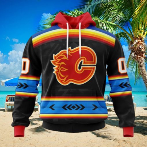 NHL Calgary Flames Special Native Heritage Design Hoodie