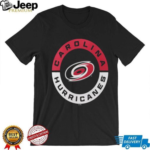 NHL Carolina Hurricanes 2 Hit Logo Black T Shirt