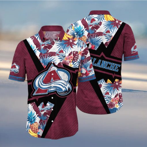 NHL Colorado Avalanche Hawaiian Shirt Beach Gift For Friend hawaiian shirt