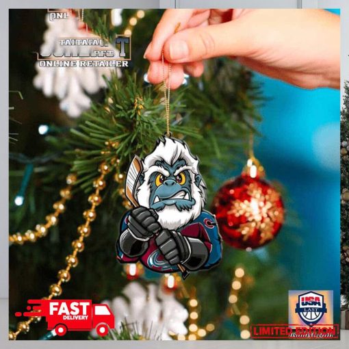 NHL Colorado Avalanche Mascot Christmas Tree Decorations 2023 Holiday Ornament