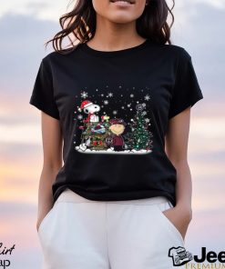 NHL Colorado Avalanche Snoopy Charlie Brown Woodstock Christmas Stanley Cup Hockey T Shirt