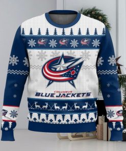 NHL Columbus Blue Jackets 3D Ugly Christmas Sweater Men And Women Christmas Gift