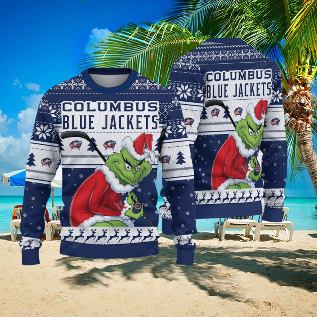 Columbus blue jackets sales ugly christmas sweater