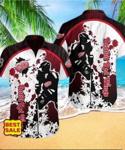 NHL Detroit Red Wings Design Logo 3 Hawaiian Shirt For Men And Women hawaiian shirt