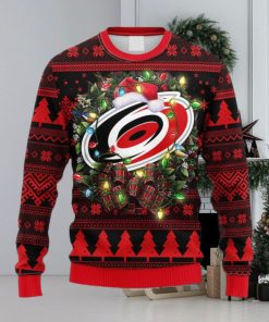 NHL Logo Carolina Hurricanes Christmas Ugly Sweater For Men Women