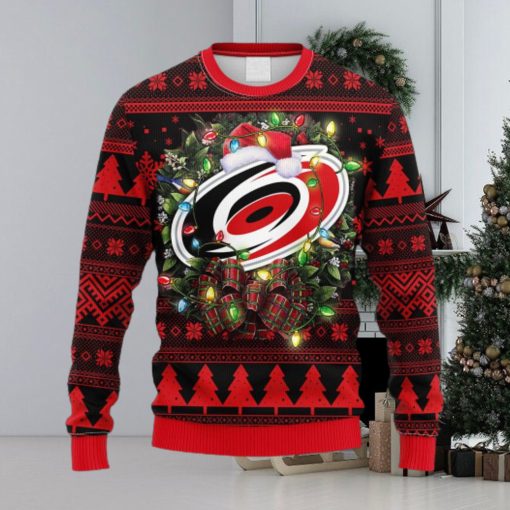 NHL Logo Carolina Hurricanes Christmas Ugly Sweater For Men Women