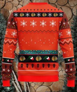 NHL Logo Chicago Blackhawks 12 Grinch Xmas Day Christmas Ugly Sweater For Men Women