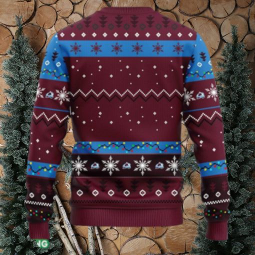 NHL Logo Colorado Avalanche HoHoHo Mickey Christmas Ugly Sweater For Men Women