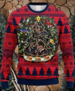 NHL Logo Florida Panthers Tree Ball Christmas Ugly Sweater For Men Women