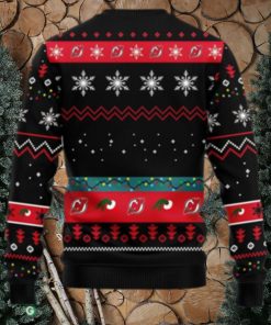 NHL Logo New Jersey Devils 12 Grinch Xmas Day Christmas Ugly Sweater For Men Women