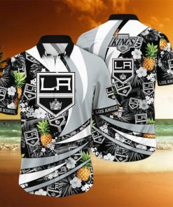 NHL Los Angeles Kings Hawaiian Shirt Pineapple Pattern Practical Beach Gift hawaiian shirt