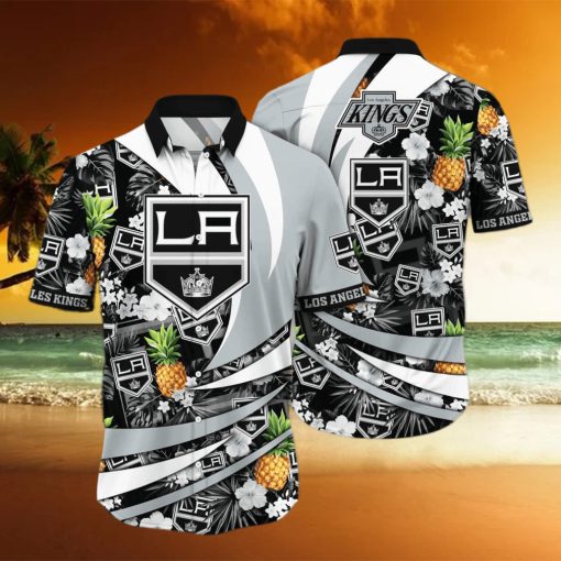 NHL Los Angeles Kings Hawaiian Shirt Pineapple Pattern Practical Beach Gift hawaiian shirt