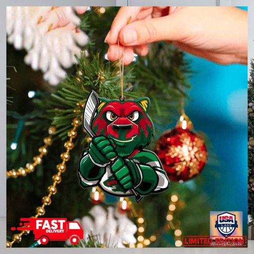 NHL Minnesota Wild Mascot Christmas Tree Decorations 2023 Holiday Ornament