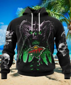 NHL Minnesota Wild Special Skull Art Design Hoodie