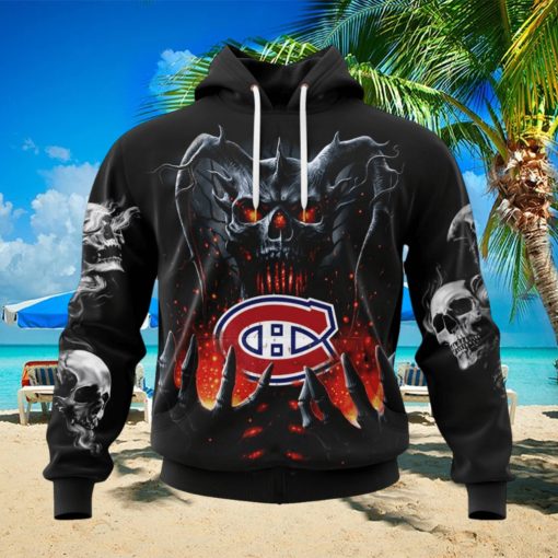 NHL Montreal Canadiens Special Skull Art Design Hoodie