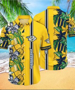 NHL Nashville Predators Hawaiian Shirt Summer Aloha Gift For Beach Trip hawaiian shirt