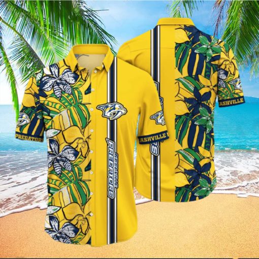 NHL Nashville Predators Hawaiian Shirt Summer Aloha Gift For Beach Trip hawaiian shirt