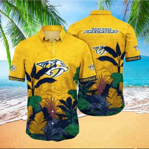 NHL Nashville Predators Hawaiian Shirt Summer Beach Gift hawaiian shirt