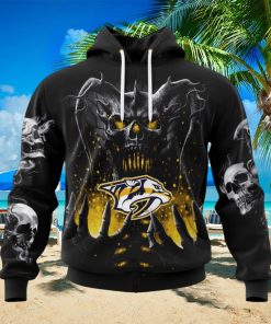 NHL Nashville Predators Special Skull Art Design Hoodie