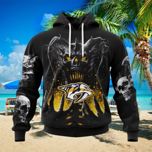 NHL Nashville Predators Special Skull Art Design Hoodie