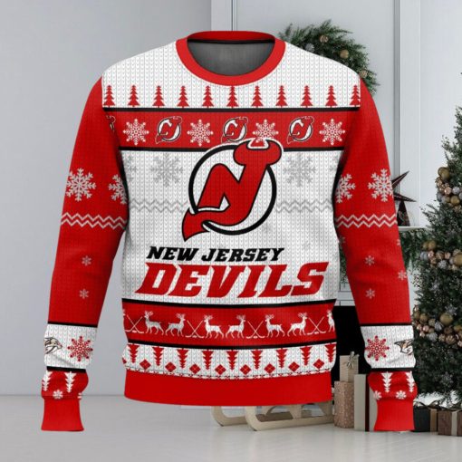 NHL New Jersey Devils 3D Ugly Christmas Sweater Men And Women Christmas Gift