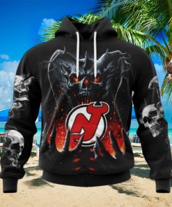 NHL New Jersey Devils Special Skull Art Design Hoodie