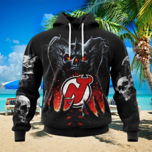 NHL New Jersey Devils Special Skull Art Design Hoodie