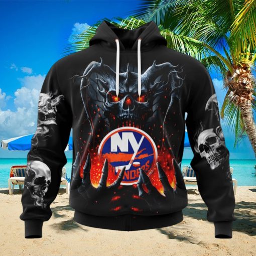 NHL New York Islanders Special Skull Art Design Hoodie