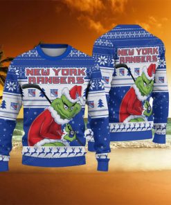 NHL New York Rangers Ugly Sweater Grinch Christmas Sweater