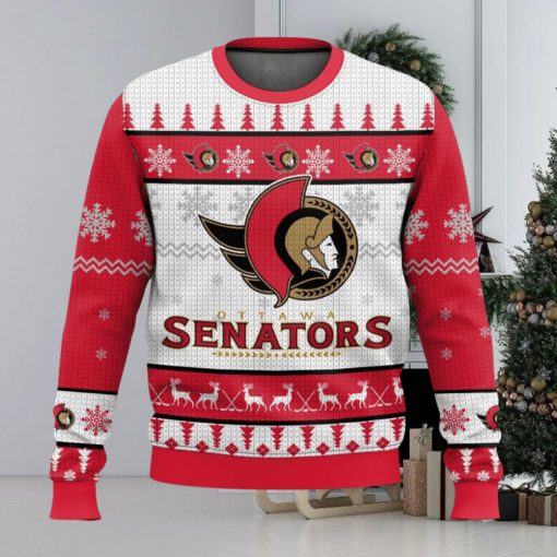 NHL Ottawa Senators 3D Ugly Christmas Sweater Men And Women Christmas Gift