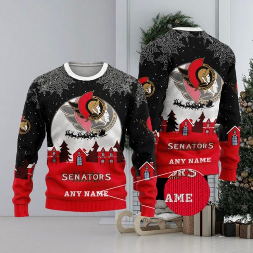 NHL Ottawa Senators Special Christmas Ugly Sweater Design