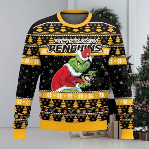 NHL Pittsburgh Penguins Grinch 3D Christmas Sweater Ugly Christmas Sweater Christmas Gift Ideas