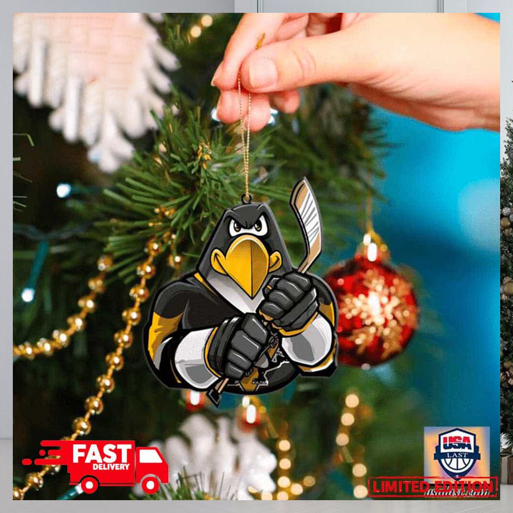 PITTSBURGH PENGUINS Stanley Cup Christmas Ornament 