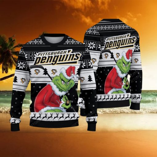 NHL Pittsburgh Penguins Ugly Sweater Grinch Christmas Sweater