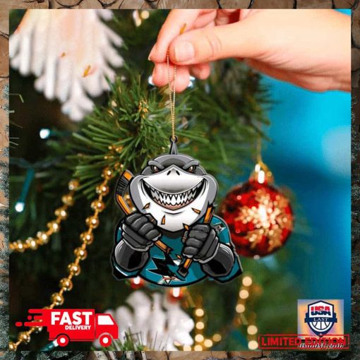 NHL San Jose Sharks Mascot Christmas Tree Decorations 2023 For Holiday Ornament