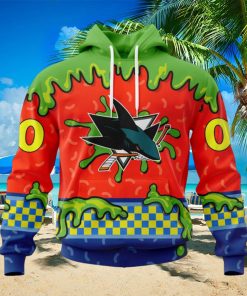 NHL San Jose Sharks Special Nickelodeon Design Hoodie