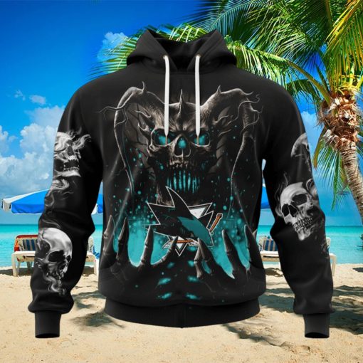 NHL San Jose Sharks Special Skull Art Design Hoodie