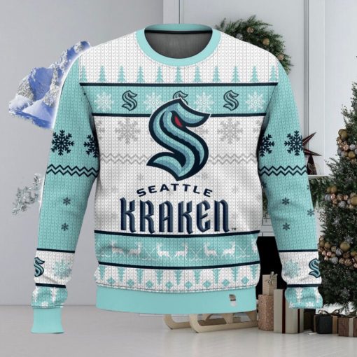 NHL Seattle Kraken 3D Christmas Sweater Ugly Christmas Sweater Christmas Gift Ideas