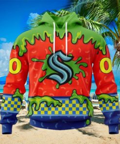 NHL Seattle Kraken Special Nickelodeon Design Hoodie