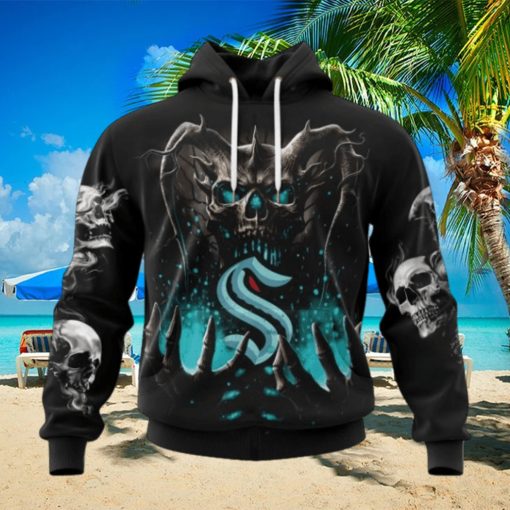 NHL Seattle Kraken Special Skull Art Design Hoodie