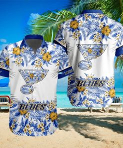NHL St. Louis Blues Special Tropical Flower Hawaiian Shirt For Fans